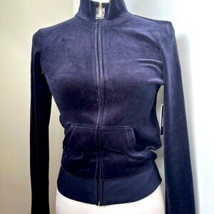 Juicy Couture Regal Blue Velour Fairfax Jacket XS, M, L, XL all NWT